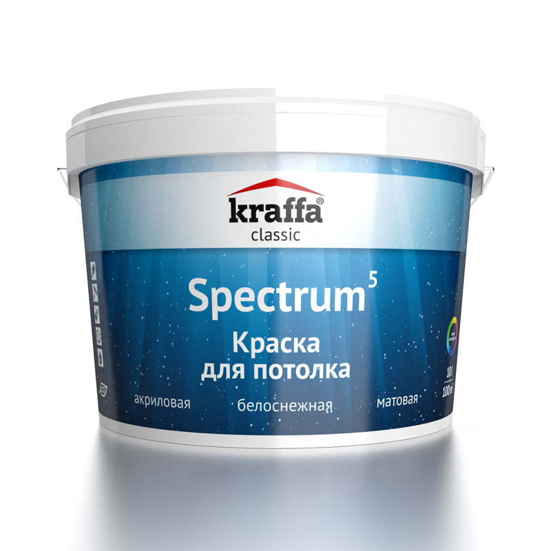 Преимущества акриловой краски для потолков